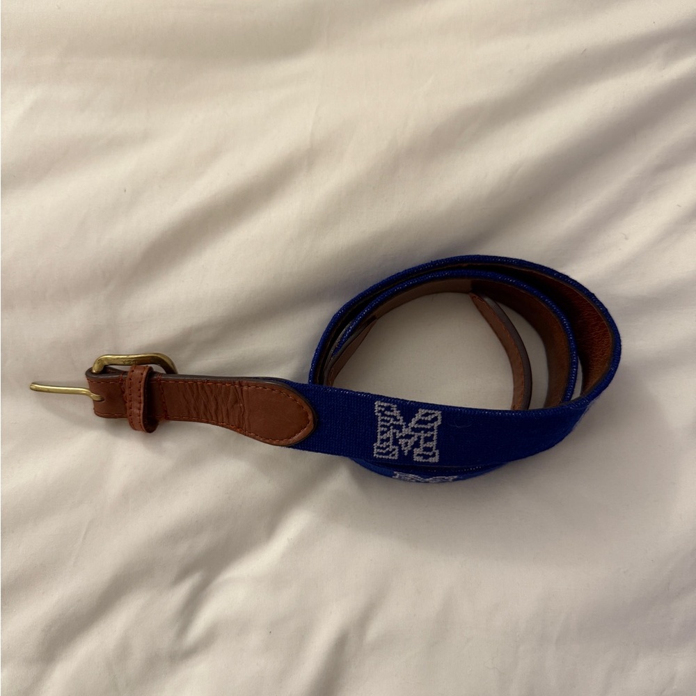 Smathers & Branson Memphis Tigers Needlepoint Belt
